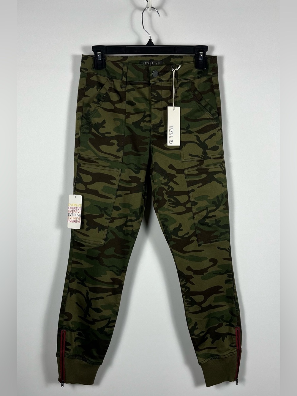Level 99 Olive Green Camo Utility Pant Size 26 New with tags